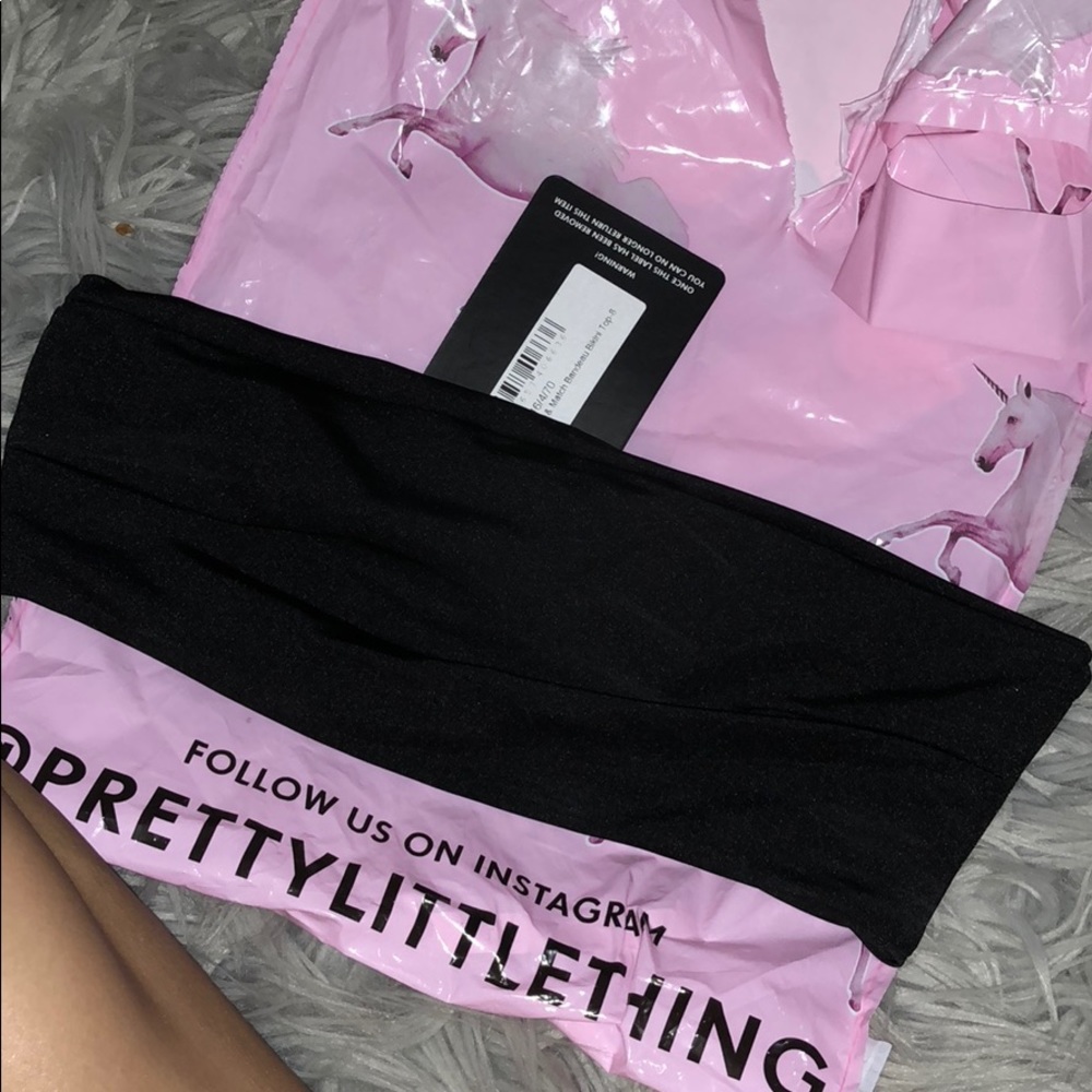 Prettylittlething bandeau bikini top
